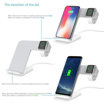 F11 Vertical Magnetic Wireless Charger for QI Charging Standard Mobile Phones & Apple Watch Series (Black)-garmade.com