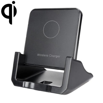 A918 10W Mobile Phone Vertical Wireless Quick Charger Holder(Black)-garmade.com