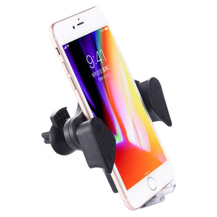 1803WC 10W Wireless Smart Car Charger Mobile Phone Holder with Retractable Micro USB Cable, Length: 85cm(Black)-garmade.com