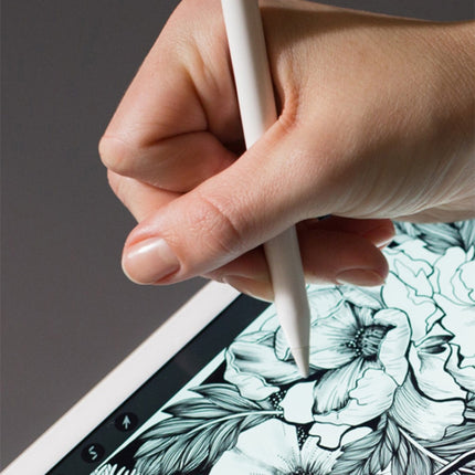 4 PCS Non-slip Mute Wear-resistant Nib Cover for Apple Pencil 1 / 2(White)-garmade.com