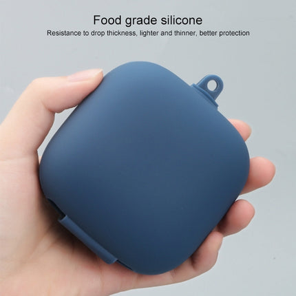 Solid Color Silicone Wireless Bluetooth Earphone Protective Case for Beats Powerbeats Pro(Dark Blue)-garmade.com