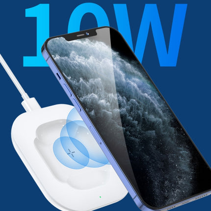 TOTU CACW-034 Glory Series 10W 3 in 1 Ultra-thin Wireless Fast Charger (White)-garmade.com