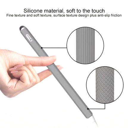 Stylus Pen Silica Gel Shockproof Protective Case for Apple Pencil 2 (Black)-garmade.com