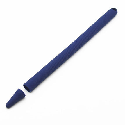 Stylus Pen Silica Gel Shockproof Protective Case for Apple Pencil 2 (Dark Blue)-garmade.com