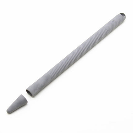 Stylus Pen Silica Gel Shockproof Protective Case for Apple Pencil 2 (Grey)-garmade.com