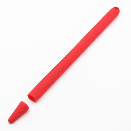 Stylus Pen Silica Gel Shockproof Protective Case for Apple Pencil 2 (Red)-garmade.com