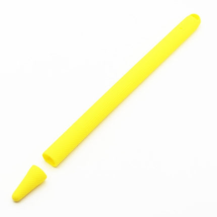 Stylus Pen Silica Gel Shockproof Protective Case for Apple Pencil 2 (Yellow)-garmade.com