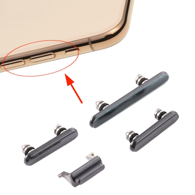Side Keys (Power Button + Volume Button + Mute Button) for iPhone XS / XS Max(Black)-garmade.com