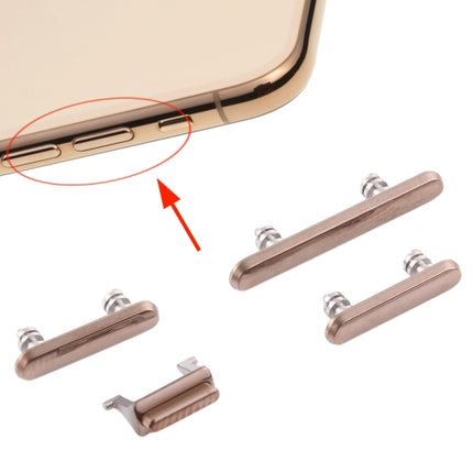 Side Keys (Power Button + Volume Button + Mute Button) for iPhone XS / XS Max(Gold)-garmade.com