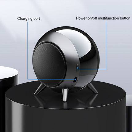 TWS Bluetooth Mini Bass Cannon Speaker, Support hands-free Call (Blue)-garmade.com