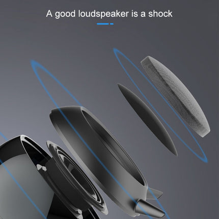 TWS Bluetooth Mini Bass Cannon Speaker, Support hands-free Call (Blue)-garmade.com