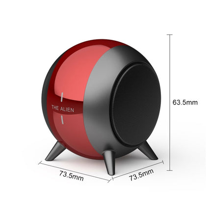 TWS Bluetooth Mini Bass Cannon Speaker, Support hands-free Call (Red)-garmade.com