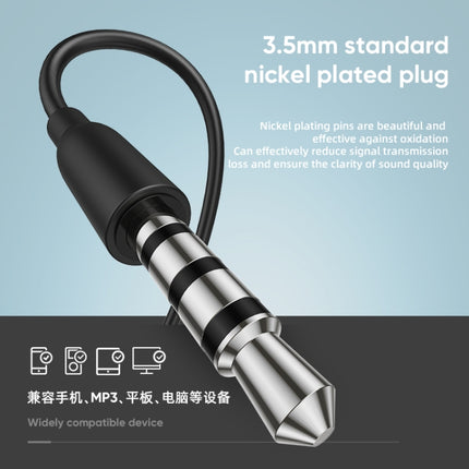 JOYROOM JR-EL114 3.5mm Plug In-Ear Wired Control Earphone (Black)-garmade.com