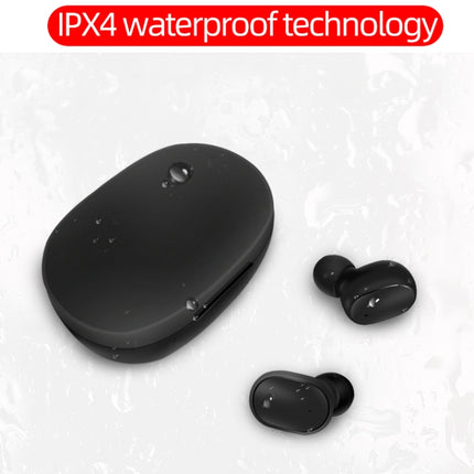 A6S IPX4 Waterproof Bluetooth 5.0 Wireless Bluetooth Earphone with Charging Box, Support for HD Calls & Siri & IOS Power Display(Black)-garmade.com