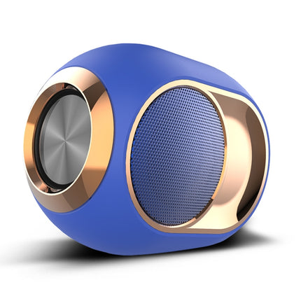 X6 TWS Outdoor Waterproof Bass Wireless Bluetooth Speaker, Support Hands-free / USB / AUX / TF Card (Blue)-garmade.com