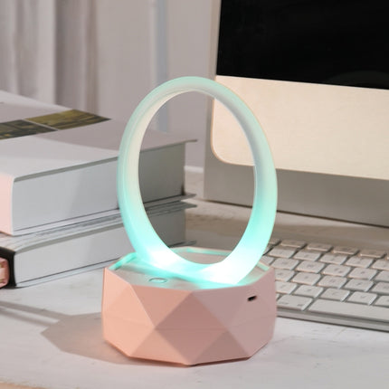 LY-Y1 Stereo Wireless Bluetooth Speaker with Colorful Atmosphere Light (Pink)-garmade.com