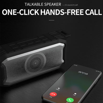 X3 5W Outdoor IPX7 Waterproof Wireless Bluetooth Speaker, Support Hands-free / USB / AUX / TF Card (Army Green)-garmade.com