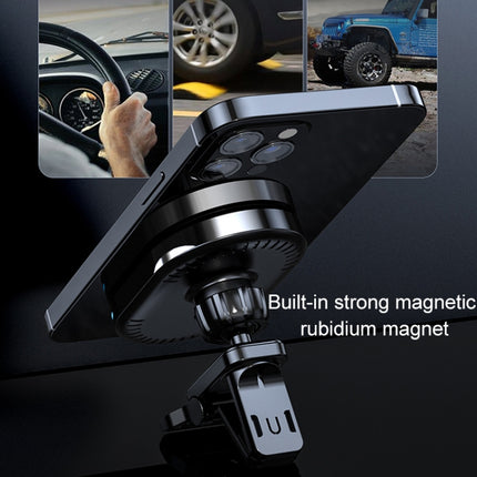 JJT-968 15W Max Output Magnetic Car Air Outlet Bracket Wireless Charger(Green)-garmade.com