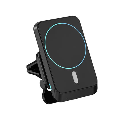 JJT-969 15W Max Output Magnetic Car Air Outlet Bracket Wireless Charger(Black)-garmade.com