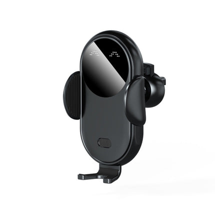 K10 15W Max Output Infrared Sensor Car Air Outlet Bracket Wireless Charger(Black)-garmade.com