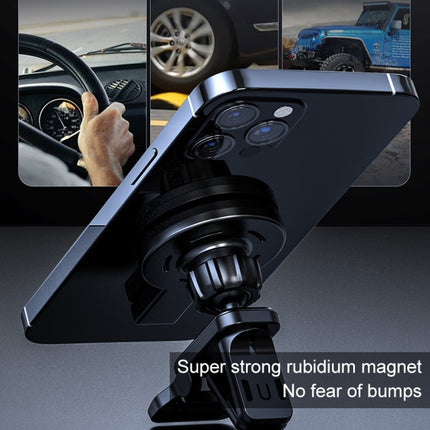 K07 15W Max Output Magnetic Car Air Outlet Bracket Wireless Charger(Black)-garmade.com