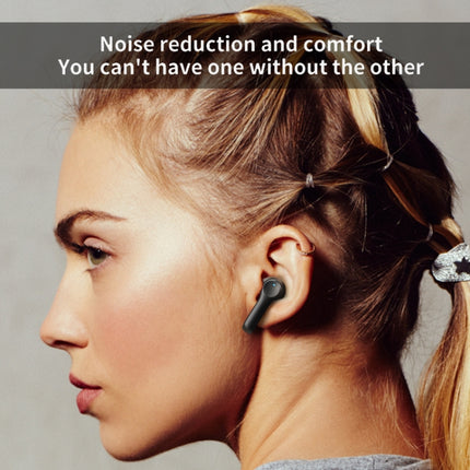 K08 Wireless Bluetooth 5.0 Noise Cancelling Stereo Binaural Earphone with Charging Box & LED Digital Display (White)-garmade.com