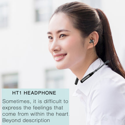 HT1 Magnetic In-Ear Wireless Bluetooth Stereo Headset(Black)-garmade.com