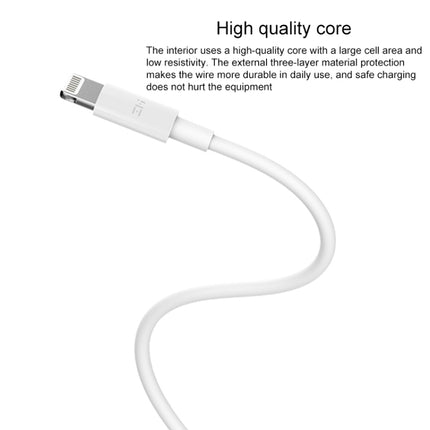 Original Xiaomi AL870C ZMI Type-C / USB-C to 8 Pin Charging Cable, Length: 1m(White)-garmade.com