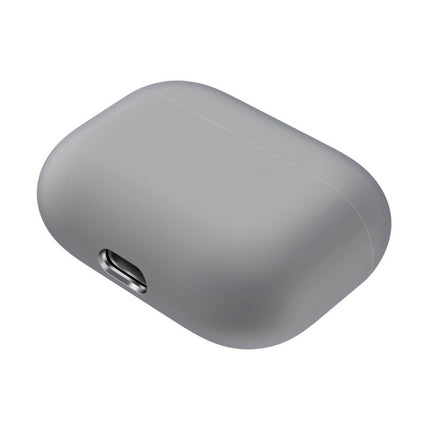 For AirPods Pro Solid Color Silicone Earphone Protective Case(Grey)-garmade.com