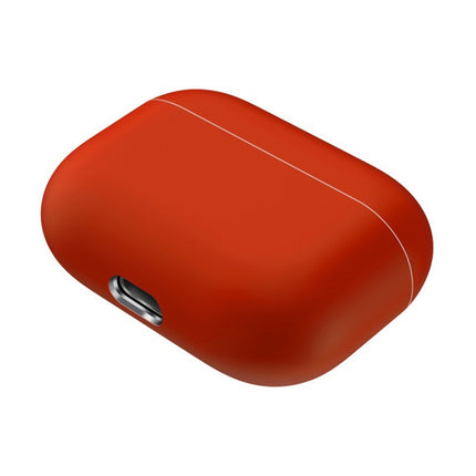 For AirPods Pro Solid Color Silicone Earphone Protective Case(Red)-garmade.com