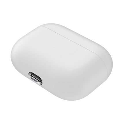 For AirPods Pro Solid Color Silicone Earphone Protective Case(White)-garmade.com