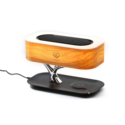 Tree Light Bluetooth Speaker Desk Lamp Phone Wireless Charger, EU Plug-garmade.com
