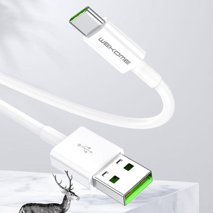 WK WDC-109 5A Type-C / USB-C to USB Super-fast Charging Cable , Length: 1.2m(White)-garmade.com