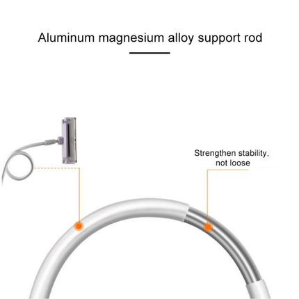 Aluminum-magnesium Alloy Free-Rotating Lazy Bracket Universal Mobile Phones Tablet PC Stand, Suitable for 4-12.9 inch Mobile Phones / Tablet PC, Length: 1m (Pink)-garmade.com