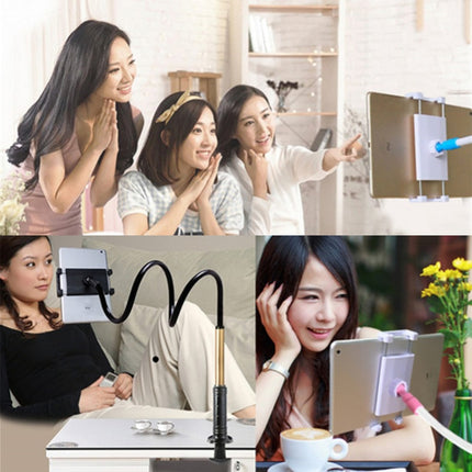 Aluminum-magnesium Alloy Free-Rotating Lazy Bracket Universal Mobile Phones Tablet PC Stand, Suitable for 4-12.9 inch Mobile Phones / Tablet PC, Length: 1.2m(Black Gold)-garmade.com
