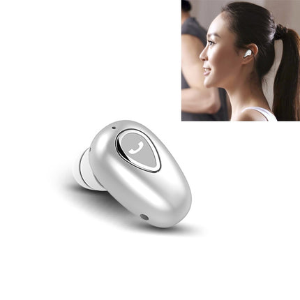 YX01 Sweatproof Bluetooth 4.1 Wireless Bluetooth Earphone, Support Memory Connection & HD Call (Silver)-garmade.com