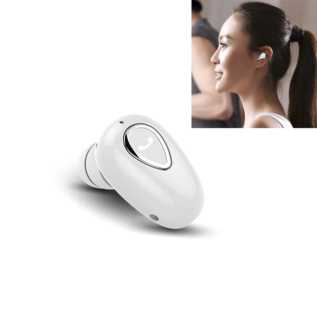 YX01 Sweatproof Bluetooth 4.1 Wireless Bluetooth Earphone, Support Memory Connection & HD Call (White)-garmade.com