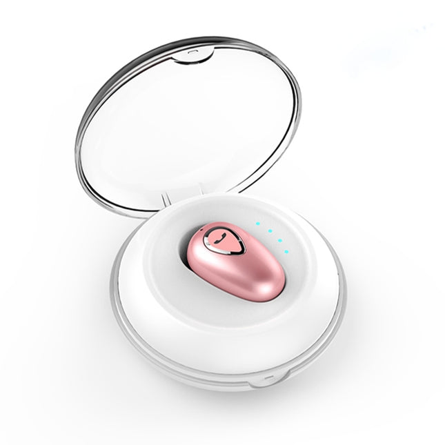 YX01 Sweatproof Bluetooth 4.1 Wireless Bluetooth Earphone with Charging Box, Support Memory Connection & HD Call(Rose Gold)-garmade.com