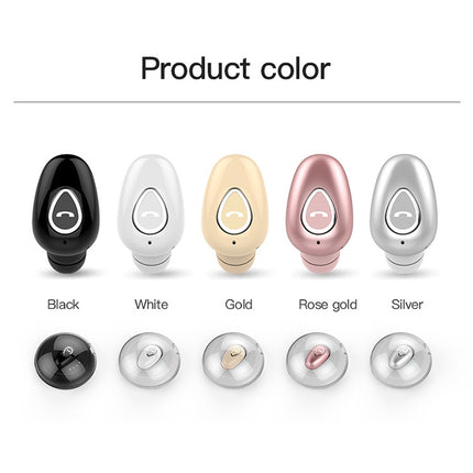 YX01 Sweatproof Bluetooth 4.1 Wireless Bluetooth Earphone with Charging Box, Support Memory Connection & HD Call(Silver)-garmade.com