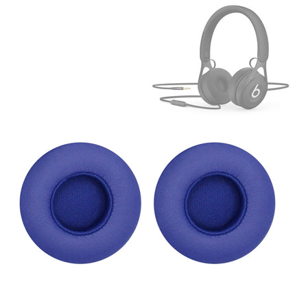 2 PCS For Beats EP Wired Headset Ear-cap Sponge Earmuffs(Blue)-garmade.com