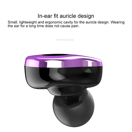 Sabbat E12 Portable In-ear Bluetooth V5.0 Earphone with Wireless Charging Box, Wireless Charging Model, For iPhone, Galaxy, Huawei, Xiaomi, HTC and Other Smartphones(Purple)-garmade.com