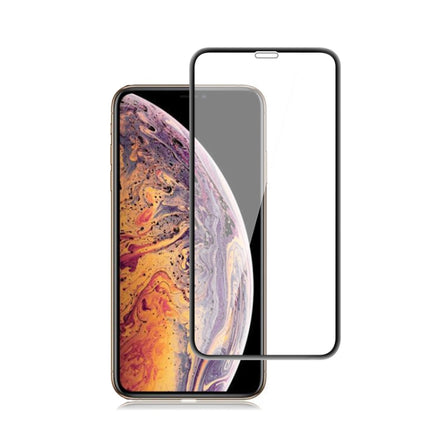 mocolo 0.33mm 9H 3D Round Edge Tempered Glass Film for iPhone XS / X (Black)-garmade.com