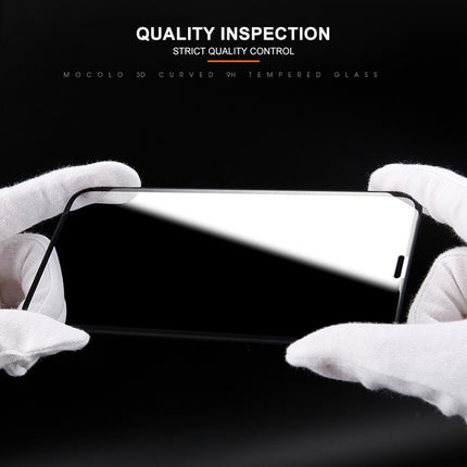 mocolo 0.33mm 9H 3D Round Edge Tempered Glass Film for iPhone XS / X (Black)-garmade.com