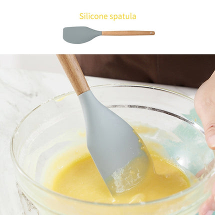 Kitchen Silicone Cream Cake Spatula Mixing Scraper Brush Butter Mixer Brushes Baking Tool-garmade.com