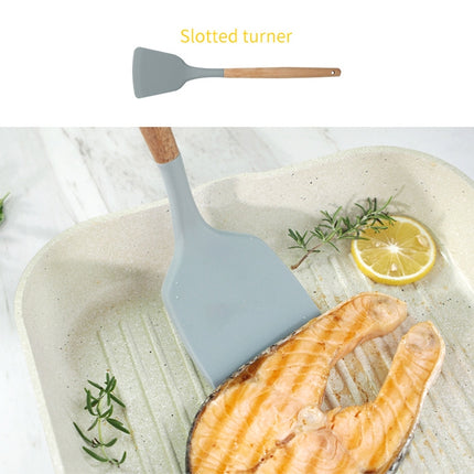 Kitchen Silicone Frying Scoop Fry Shovel Spatula Cooking Utensil-garmade.com