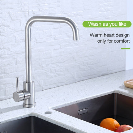 304 Stainless Steel Rotatable Faucet Sinks Cold And Hot Water Tap-garmade.com