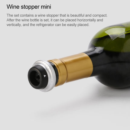 Original Xiaomi Youpin CircleJoy Stainless Steel Red Wine Preservation Stopper Set, Style: 4 Stoppers in One Pump-garmade.com