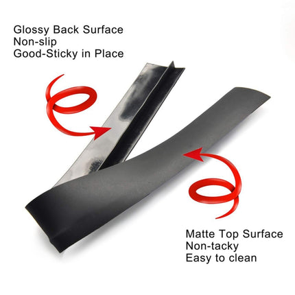 2 PCS 25 inches Gas Stove Slit Strip Antifouling Dustproof Waterproof Kitchen Sealing Strip(Transparent)-garmade.com