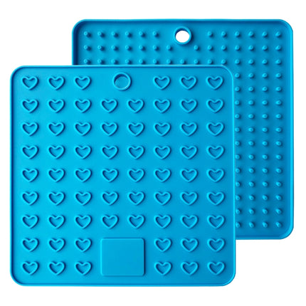 Silicone Multifunctional Anti-burning Insulation Mat Antifouling Drain Pad (Blue)-garmade.com