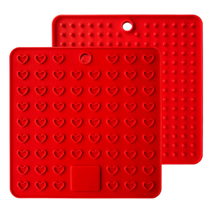 Silicone Multifunctional Anti-burning Insulation Mat Antifouling Drain Pad (Red)-garmade.com